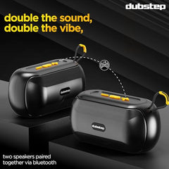 Dubstep Pop 600 Wireless Speaker, 15 Hrs Playtime, 52mm Driver, TWS Pairing, 6W Output Bluetooth Speakers (Grey)