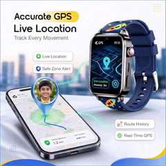 sekyo Neo Fit -India's 1st AI Smart Watch for Kids | AI Learning Assistant, 4G Video Call, GPS, Health & Activity Tracker, Smart Habit Reminder| Edu-Games, Step Count, Camera, Parent Control App