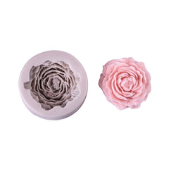 MOMISY Silicone Mold | 3D DIY Fondant Candle, Soap Mould Candy Mold I Baking Tools for Cake Chocolate Candy Ice Jelly Soap I Cake Baking Moulds I Bakeware Mold (Peony Grey)