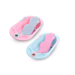 SYGA Baby Bathtub Newborn Flexibath Bathtub with Temperature Sensor and Stand for Baby(Blue)