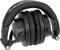 Audio-Technica ATH-M50xBT2 Bluetooth Wireless Over Ear Headphones with Dual mic, 45MM Large-Aperture Drivers, 50-Hour Battery Life, USB-C Fast Charging, Studio Sound, Dual Pairing- Black