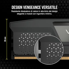 CORSAIR Vengeance DDR5 RAM 96GB (2x48GB) 6000MHz CL36-44-44-96 1.4V AMD Expo Intel XMP 3.0 Desktop Computer Memory – Gray (CMK96GX5M2E6000Z36)
