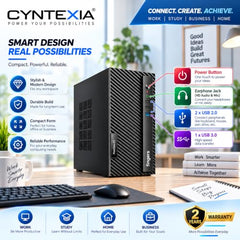 Cyntexia Computer Desktop PC Core i5-4th Gen (08GB RAM || 256GB SSD || HDMI || VGA || Ethernet || HD Graphics 4600 || USB 3.0 || Win 11) Basic Software Installed