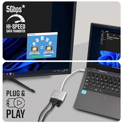 ZEBRONICS 180HB USB HUB, 3 Ports, USB 3.0, Transfer Speeds Upto 5 Gbps, Lightweight Design, Multi OS Compatible, Plug and Play