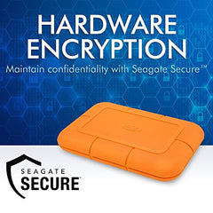 LaCie Rugged SSD Pro 1TB Solid State Drive - USB-C Thunderbolt 3, Drop Shock Dust Water Resistant, for Mac and PC Computer Desktop Laptop, 1 Mo Adobe CC (STHZ1000800)