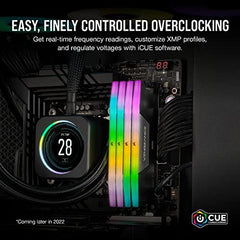 CORSAIR Vengeance RGB DDR5 RAM 48GB (2x24GB) 5200MHz CL38 Intel XMP iCUE Compatible Computer Memory - Black (CMH48GX5M2B5200C38)
