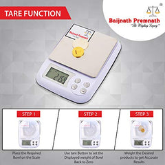 Baijnath Premnath iScale DM-3 500g x 0.01g (10mg), 1Year Warranty, Jewellery Weighing Scale, Gold & Silver Ornaments and Laboratories Weight Measuring Machine Weighing Scale (Not for commercial use)