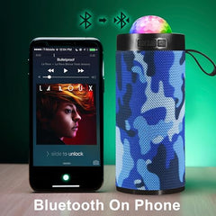 PerfX M21VP Portable Bluetooth Speaker 10W – Thunder Bass, Inbuilt Disco Lights, Wireless Speaker for Party & Outdoor (Disco Light 10 W Bluetooth Speaker, Green)