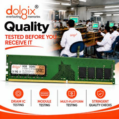 Dolgix 8GB DDR4 Desktop RAM 2133MHz | Desktop-Memory| U-DIMM | Long-DIMM | PC4-17000 | 1Rx8 Single Rank | 3-Year Warranty- (Made in India)