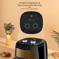 INALSA Air Fryer 4.2 ltr|1400 W with Air Crisp Technology|Temperature & Timer Control|8 Preset Menu & Digital Display|Air fry, Bake,Roast,Reheat,Dehydrate|Airfryer Recipe book(Tasty Fry Digital)