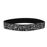 SYGA Women's Rhinestone Elastic belt with diamonds, fashionable and versatile dress, crystal girdle Belt Black