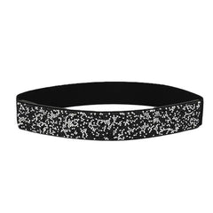 SYGA Women's Rhinestone Elastic belt with diamonds, fashionable and versatile dress, crystal girdle Belt Black