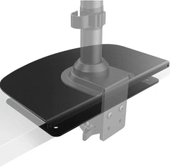 Exito- Monitor Mount Reinforcement Plate for Thin, Glass, and Other Fragile Table Tops, with Most Monitor Bracket Grommet C Clamp Installation, Black.