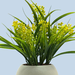 SKYGREEN Luxury Artificial Green Bonsai Tree with Stylish Decorative Pot for Modern Home, Office Desk & Shelf Decor | (BN-104)