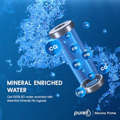 Pureit Wave Plus RO Purifier + Mineral + UV (Black) | Water Purifier for Home | Up to 45% Water Savings | Suitable for Borewell/Tanker/Municipal Supply | Wall Mountable | 7L Storage