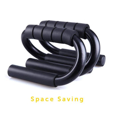 SYGA Steel Exercise Handle -Muscle Push up Stands-Athletics Push-Up Bars with Foam Padded Grips for Muscles Chest Women Men(Black)