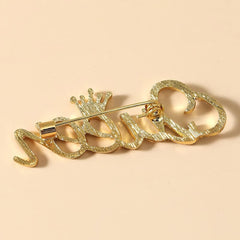 SYGA Brooch Pin Fashion Crystal Rhinestone Jewellery Pin Vintage Accessories Decoration Clothing Bouquet Brooches for Bridal Women Girl- Queen