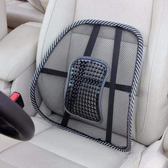 MONARCHIE Mesh Ventilation Nylon Back Rest with Lumbar Support Mesh Cushion Pad, Universal Back Lumbar Support Chairs for Office Chair, Home, Car, Seat to Relieve Pain (Pack of 2)