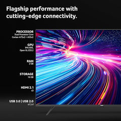acer 109 cm (43 inches) Super Series 4K Ultra HD Smart QLED Google TV AR43QDXGU2875AT (Black)