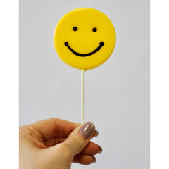 SYGA 6-Cavity Lolipop shap Chocolate Silicon Mould Candy Mould_SmileFaces