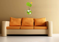 Syga Royal Earth Theme Sticker Clock