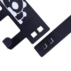 SYGA 6 Hooks Hanger Over The Door Hook Hanger(Black)