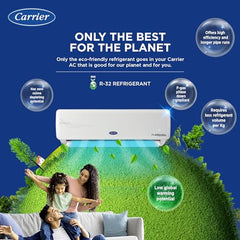 Carrier 1 Ton 3 Star AI Flexicool Inverter Split AC (Copper, Convertible 6-in-1 Cooling,Dual Filtration with HD & PM 2.5 Filter, Auto Cleanser, ESTER NEO+ Exi, CAI12ER3R34F0,White)