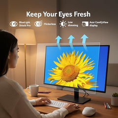 Acer B277U GB 27 inch WQHD (2560x1440) IPS Monitor | ErgoStand Tilt Swivel Pivot Height Adjust | 120Hz AdaptiveSync |TUV Low BlueLight | Strong Sturdy Design | HDMI DP Audio Out | Speakers I Black