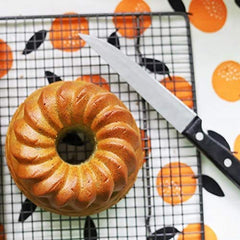SYGA Spiral Cake Pans, Mold Non-Stick Cake Tin Spiral Cake Pan, Mold Ring Cake Tin, Spiral Baking Tray, Silicone Cake Pan Swirl Cake Mould Food Grade DIY Half Cake Cup