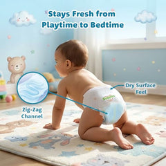 Amazon Brand - Supples Premium Baby Diaper Pants | 84 Baby Diapers | XXL | 15-25 Kg | 42 x 3 Packs | 12 Hrs Absorption | Cushiony Cotton Soft Fabric | Phthalates-Free | Triple Leak Guard