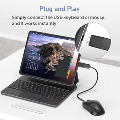 Type C to 3.5mm Audio Jack Adapter | AUX Headphone Converter with DAC