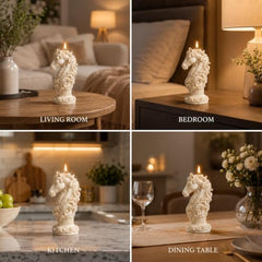 Decorative Fragrance Candle with Raised 3D Ivory Swirl Pillar Artwork | Long Burning Scented Candle for Home Décor, Living Room, Bedroom, Meditation Space, Table Decoration & Gift