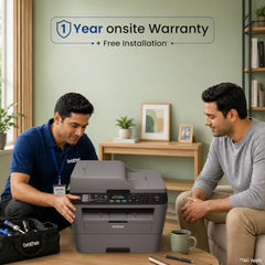 Brother MFC L2701DW WiFi Auto Duplex Laser Printer with 30 PPM Print Speed, Multifunction Print Scan Copy Fax, Automatic Document Feeder, 2 in 1 ID Copy Button, 2-line LCD Display, 250 Sheets Tray