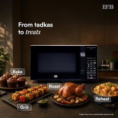 IFB 30L Convection Microwave Oven with 360 Degree Motorized Rotisserie 101 Auto Cook Menus (30BRC2, Black, Auto Defrost, Grill Mode, Combi-Cook Modes, 10 Power Levels)