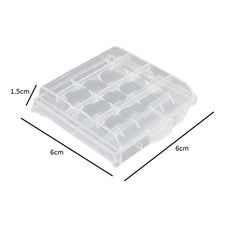 SYGA Set of 100 Plastic Portable AA/AAA 4 Cell Battery Case/Holder Battery Container