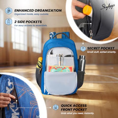 Skybags Brat Pro Max 35L Laptop Backpack (Upto 15.6"), 3 Compartments,Black