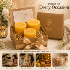 Pure Source India Paraffin Wax Scented Pillar Candles for Home Decor Smokeless & Dripless Candle (Rose - Red) Set of 3.