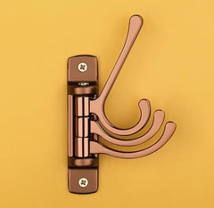 iSTAR Wall Hooks for Hanging | Flexible 4 Pin Hooks Bathroom Cloth Hanger Wall Hook Door Robe Hooks for Hanging Keys, Clothes, Towel (Rose Gold, Pack of 3)