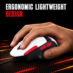 EvoFox Blaze 2 Plus Wired Gaming Mouse, 16,000 DPI, 1000Hz Polling Rate, 8 Programmable Buttons, RGB Lighting, Lightweight 98g, 220 IPS, 30G Acceleration, Windows & Mac Web Customization App