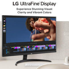 LG 32UR500K-B Ultrafine 32-inch 4K UHD (3840x2160) Computer Monitor HDR10 Built-in Speaker x2 OnScreen Control Reader Mode Flicker Safe Borderless Design HDMIx2 DisplayPort Black