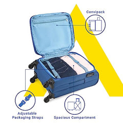 Aristocrat Duralite Set of 3 Soft Case (S+M+L) Trolley Bags, Red | 8-Wheels, Spacious, Zipper Expander, Front Pocket, Polyester Case, Combination Lock, Travel Luggage, 3-Year Global Warranty