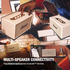 Marshall Stanmore IV Wired Connectivity Home Speaker with Bluetooth 5.3 with Auracast & RCA or 3.5mm Input - Cream