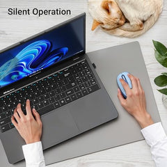 ZEBRONICS Groot Wireless Mouse, Dual Mode (2.4GHz + BT), Upto 1600 DPI, Silent Operation, 3 Buttons, Comfortable & Ergonomic, for Mac | Laptop | Computer, with 2 Years Warranty (Blue)