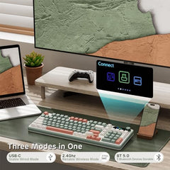 RK ROYAL KLUDGE S98 Wireless Mechanical Keyboard w/Smart Display & Knob