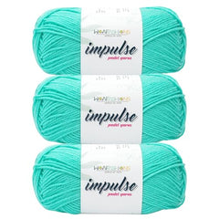 WOAFASHIONS - World of Arts Impulse Hand Knitting & Crochet Yarn, Premium Acrylic, 4 : Medium (Anchor Grey) (100gms / 3.5oz / 200mtr / 218yds)