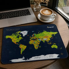 Laptell Gaming Mouse Pad with Smooth Fabric Surface & Non-Slip Rubber Base | Waterproof Washable Mat for Laptop, Desktop & Gaming Mouse | High-Speed Tracking, Portable Design – Retro 90s