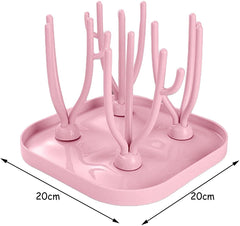 SYGA Foldable Baby Bottle Drying Racks Feeding Cup Nipple Storage Shelf Stand Holder - Blue Drying Rack