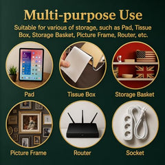 Ydbv Heavy Duty Adhesive Wall Hooks Pack of 10 | Male-Female Interlocking Adhesive Wall Hooks | Strong No Drill Utility Hanger for Kitchen, Bathroom, Router & Extension Board
