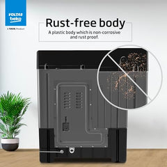 Voltas Beko, A Tata Product 9 Kg 5 Star Semi-Automatic Top Loading Washing Machine (WTT90UHA/OK5B1B1S23, Black, Pulsator Wash Method and Double waterfall technology)