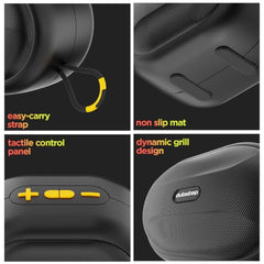 Dubstep Pop 600 Wireless Speaker, 15 Hrs Playtime, 52mm Driver, TWS Pairing, 6W Output Bluetooth Speakers (Grey)